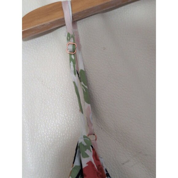 Volcom Dress Women XL 12 Floral Midi Sleeveless Button Front Beach‎ Cottagecore - Picture 6 of 10